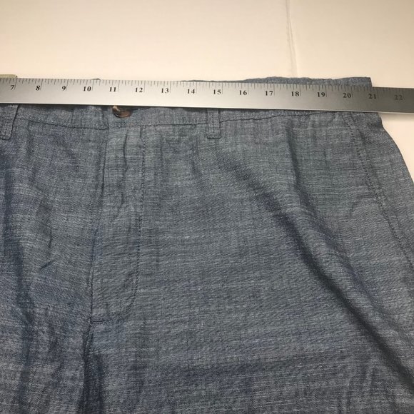 Goodfellow And Co Men's 9 Inch Inseam 42 Flat Front Shorts Blue New With Tags - Picture 9 of 14
